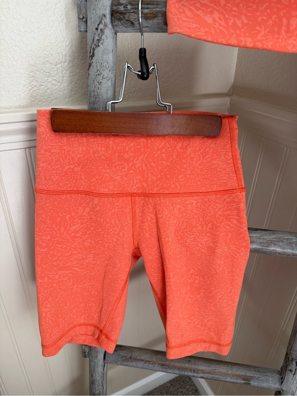 Lululemon Wunder Train High Rise Short and Sports Bra Set In Crunch Warm Coral - Picture 3 of 7